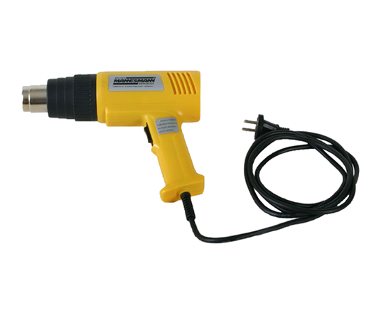 Heat gun - Perfect balanced heat gun for manually shrinking shrinkable film around products to give a better presentation and protection. Short heat up time and variable heat control allows for 2 different temperature settings.