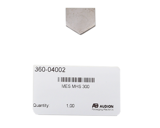Mes voor 300 MHS - Het tijdig vervangen van het mes op de Audion 300 Medical Heat Sealer (MHS) zorgt voor een optimaal verpakkingsresultaat.