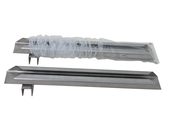 Filling chutes for Pandyno - The Pandyno works with a filling chute covered with tube film. Chutes are available in different sizes depending on the size of the product that needs to be packed, and the width of the tubular film.