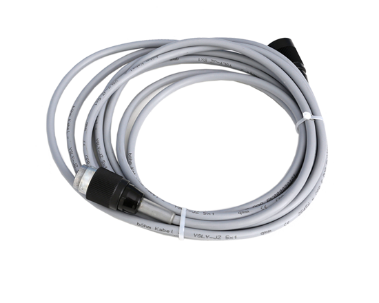 Extension cable Super Poly  - Increase the distance range of operation with the Audion 5 meter long extension cable for the Super Poly seal tong. Ideal for sealing around large and bulky products that cannot be carried to a tabletop sealer.