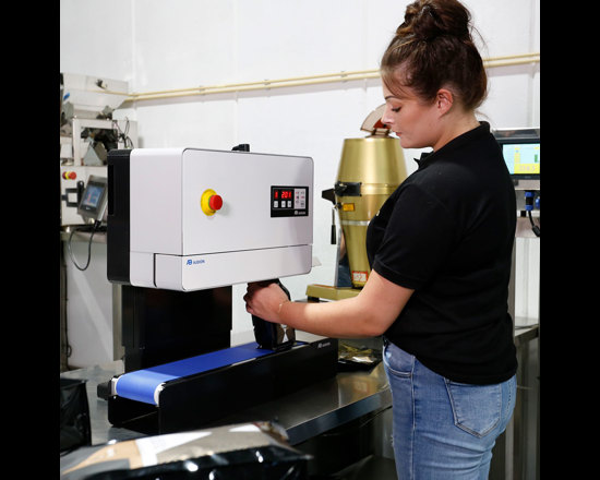 D 545 Bandsealer - The D 545 bandsealer is a flexible continuous bandsealer available in both vertical and horizontal design. Made in Germany, standing for high quality and durability. This band sealer has a temperature controller with a digital readout and includes an automatic cool down function. The integrated conveyor belt is adjustable accommodating larger products. The throughput speed of 10 meters/minute make the D 545 ideal for implementation in medium-duty packaging in food and non-food.