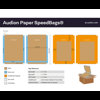 Paper SpeedBags® - 100% recyclable Paper SpeedBags® for use on our Speedpack Dual machines. Designed for seamless integration with automatic bagging systems, these fan-folded, pre-opened Paper SpeedBags offer a sustainable alternative to traditional plastic (PE) packaging. Contact Audion for a quote and enhance your packaging process with this environmentally friendly solution.
