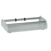 Film roll holder Rolloflux (light) - Film roll holder to place and unwind the film roll at the right side of the Eco Sealer or Sealkid. Easy operation when packaging with tubular film. Integrated knife required. Pull the film easily and unwind the film to create your bags at the desired bag length.