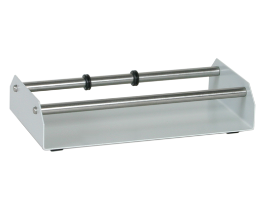 Film roll holder Rolloflux (light) - Film roll holder to place and unwind the film roll at the right side of the Eco Sealer or Sealkid. Easy operation when packaging with tubular film. Integrated knife required. Pull the film easily and unwind the film to create your bags at the desired bag length.