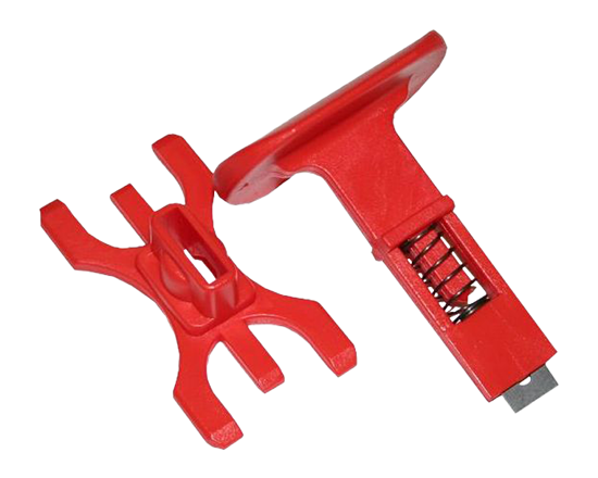 Knife holder complete - This Spring-loaded knife holder including knife is equipped on the Audion Sealkid, Sealboy, Sealboy Magneta, Magneta and Industrial Magneta tabletop sealers. Keeping this spare part in stock contributes to a high packaging quality and continuity of your production process.